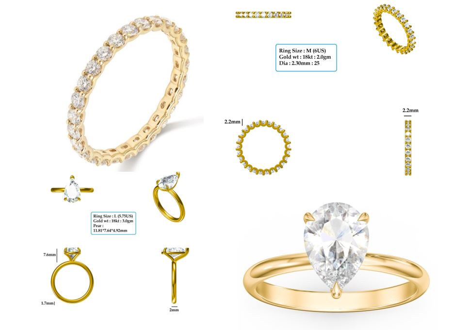 Diamond custom engagement ring - Chatoyer Diamonds 
