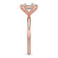 2ct E VS1 Lab Diamond Classic Solitaire Round 6 Prongs Gallery Rail 2mm Band