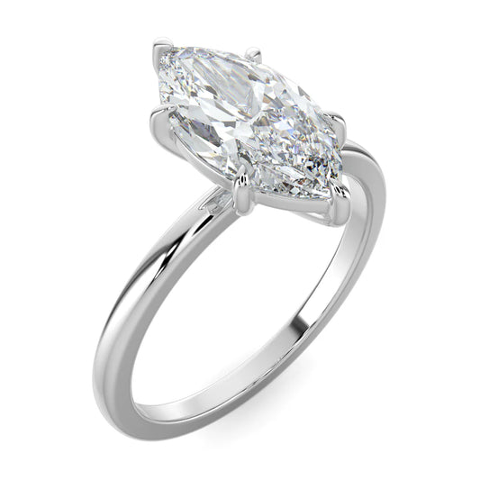 2ct Marquise Lab Grown Diamond Classic Solitaire Engagement Ring