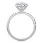 2ct E VS1 Lab Diamond Classic Solitaire Round 6 Prongs Gallery Rail 2mm Band