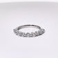 Shared Prong Wedding Ring Bubble Band Lab Diamonds