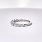Shared Prong Wedding Ring Bubble Band Lab Diamonds
