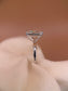 6ct Lab Cushion Cut White Gold Engagement Ring