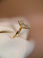 5ct Lab Marquise Solitaire Yellow Gold Engagement Ring
