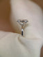 4ct Lab Oval Solitaire White Gold Engagement Ring
