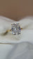 6ct Lab Cushion Cut Yellow Gold Engagement Ring