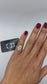 3 Carat Lab Diamond E VVS2 Oval Two Tone Hidden Pave & Hidden Halo Engagement Ring Custom Made to Order