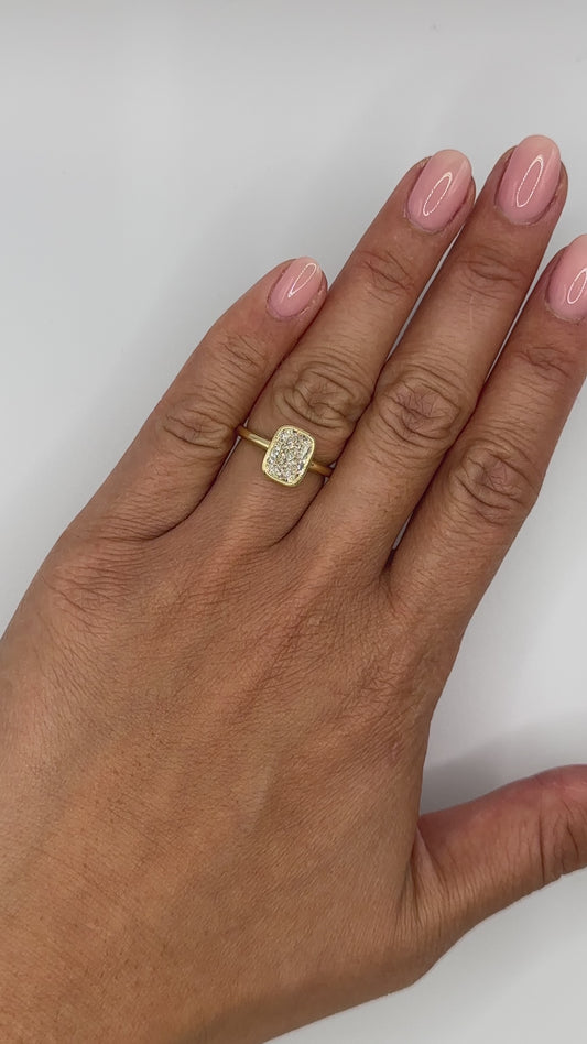 2 Ct Elongated Cushion Bezel Set Solitaire Ring Lab Grown Diamond D VS1 18K Yellow Gold