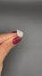 Lab Diamond Tilted Pear Engagement Ring 18K White Gold 4ct