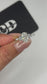 Oval accented side stone lab engagement ring